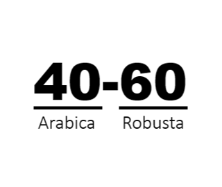 میکس مخصوص 60 -40 ( 60 % روبوستا - 40 % عربیکا )